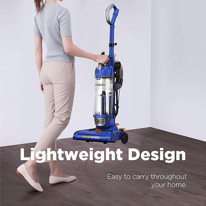 eureka NEU182A PowerSpeed Bagless Upright Vacuum Cleaner Lite Blue