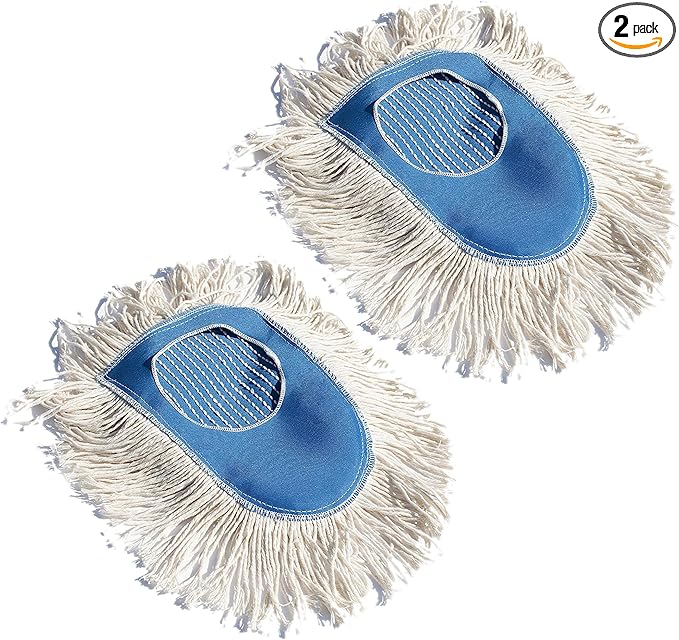 Nine Forty Heavy Duty Industrial-Strength Cotton Wedge Dust Mop Head - Home &amp Commercial Hardwood Floor Cleaning - Designed for High-Performance Janitorial &amp Housekeeping Tasks