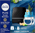Febreze PLUG Scent Booster Starter Kit Black Oil Diffuser Air Freshener Plug In Continuous Scent Device + 2 Ocean Refills