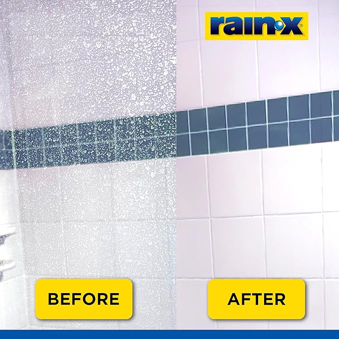 Rain-X 630544 X-Treme Clean Shower Door Cleaner 12 Fl. Oz Formulated To Glass Doors - Removes Soap Scum Dirt Hard Water Build-up Calcium Lime &amp Rust Stains (Pack of 2)