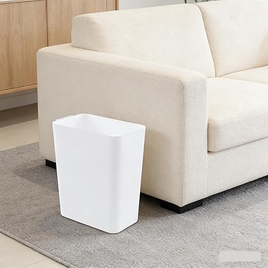 Bathroom Trash Can 4.5 Gallon Bathroom Garbage Can Waste Basket for Office Under Desk Bedroom Rv 3 Pack White
