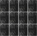 VILLCASE Black Trash Bags 25pcs 90x110cm Thick 2.5 Mil Heavy-duty Plastic Garbage Bags for Bathroom Bedroom Kitchen Home Use