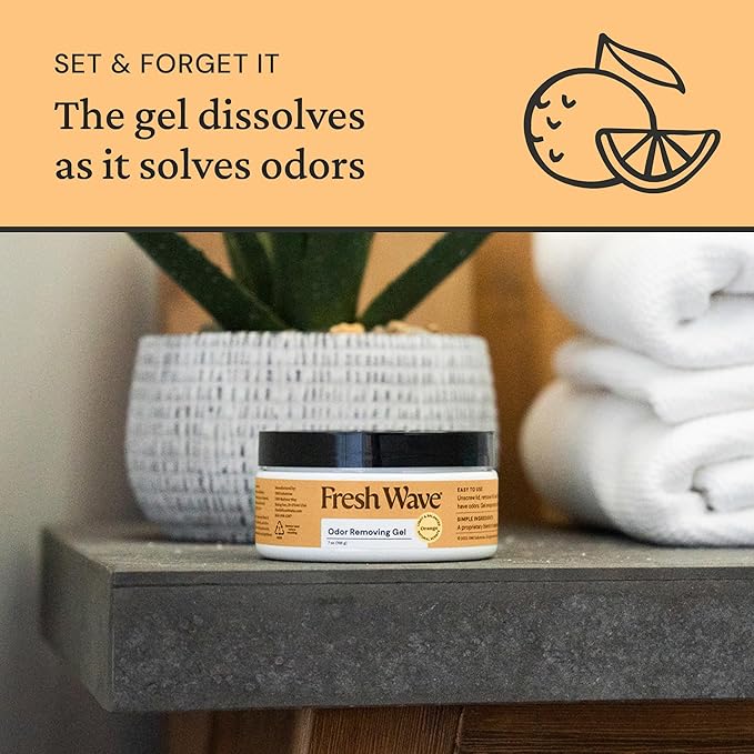 Orange Home Odor Solutions Bundle 3-Pack 7 oz. Gel &amp 24 fl. oz. Spray