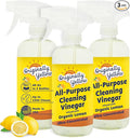 Originally Yellow Lemon Vinegar All Purpose Cleaning Spray | Distilled Cleaning Vinegar | Plant-Derived All Purpose Cleaner | Living Room Bathroom &amp Kitchen | 3 Pack