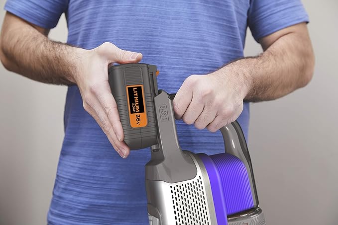 BLACK + DECKER BHFEV362DP-QW Aspirador de escoba 4en1 Power Series Extreme Especial para mascotas con batería externa 36V 2Ah.3 velocidades y 78min de autonomía.