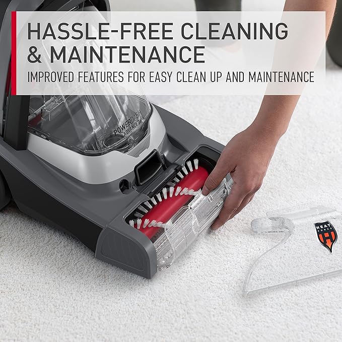 Hoover PowerDash Pet Advanced Compact Carpet Cleaner Machine with Above Floor Cleaning Lightweight Carpet Shampooer Machine Pair with a Hoover Carpet Cleaner Solution for a Bright Refreshed Home
