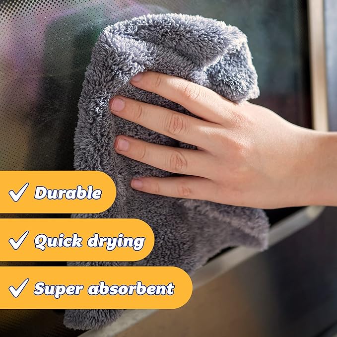 Scrab Daddy Microfibre Cloth - Blue and Yellow Twin Pack
