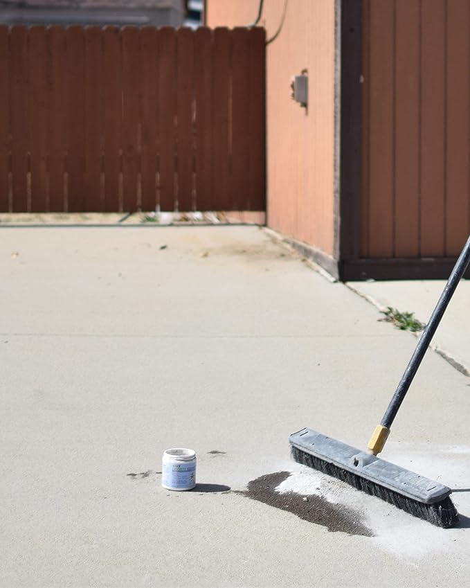 ACT Concrete Cleaner – Eco-Friendly Dry Powder Oil Stain Remover for Driveways Sidewalks Garages &amp Commercial Use | HOA Approved | Bioremediation Formula | Safe around Pets | 8oz