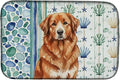 Caroline's Treasures Reddish Brown Great Pyrenees Coastal Sea Glass Dish Drying Mat Absorbent Dish Drying Mat Pad for Kitchen Counter Dish Drainer Mat for Countertop 14 x 21 Multicolor