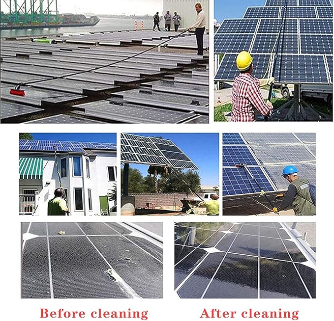 photovoltaic Cleaner Window Cleaning Pole 3M-11M Cleaning Photovoltaic and Solar Panels Window Cleaning Pole Water Fed Telesbrush Water/Hose Fed Pole Extendable Cleaner Conservatory Roof