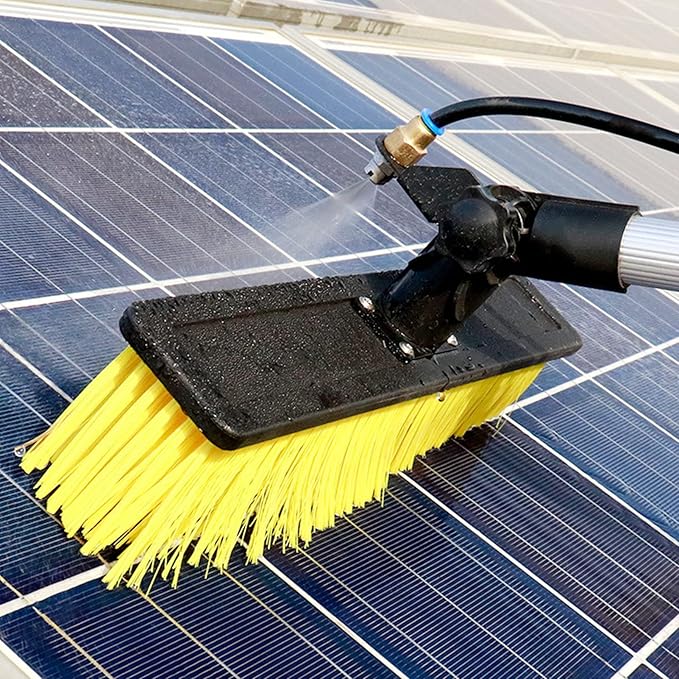Water Fed Pole Kit for Window Cleaning Outdoor Window Glass Solar Panel Cleaning Extendable Brush for Photovoltaic Panel Cleaning Trucks Windows34FT/10.3M (39FT/12M)