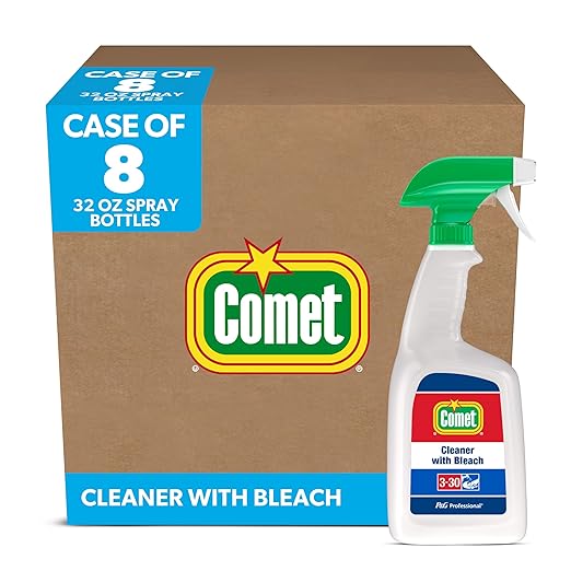Comet Professional All Purpose Liquid Cleaner with Bleach for Commercial Use 32 fl oz (Case of 8)
