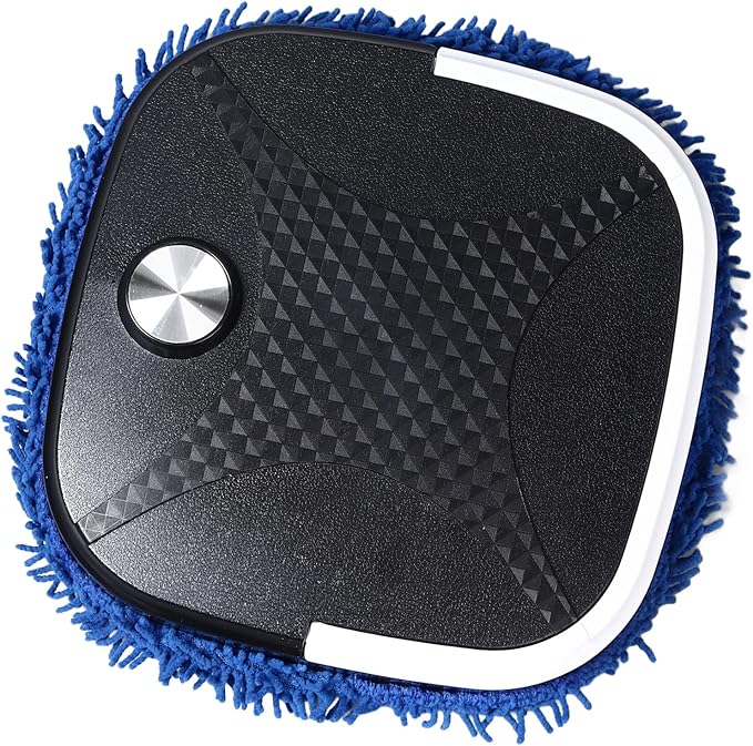 Fully Automatic Mop Cleaner Low Noise USB Rechargeable Slim Design Dry Wet Mopping Robot for Pet Hair Dust Removing Compact Size for Hardwood Tile Floors