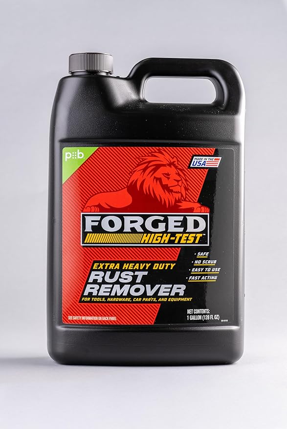 FORGED HIGH-TEST™ Extra Heavy-Duty Rust Remover 8.96 pounds (Pack of 1) | 128 oz. | Auto Parts Hardware Restoration &amp More!