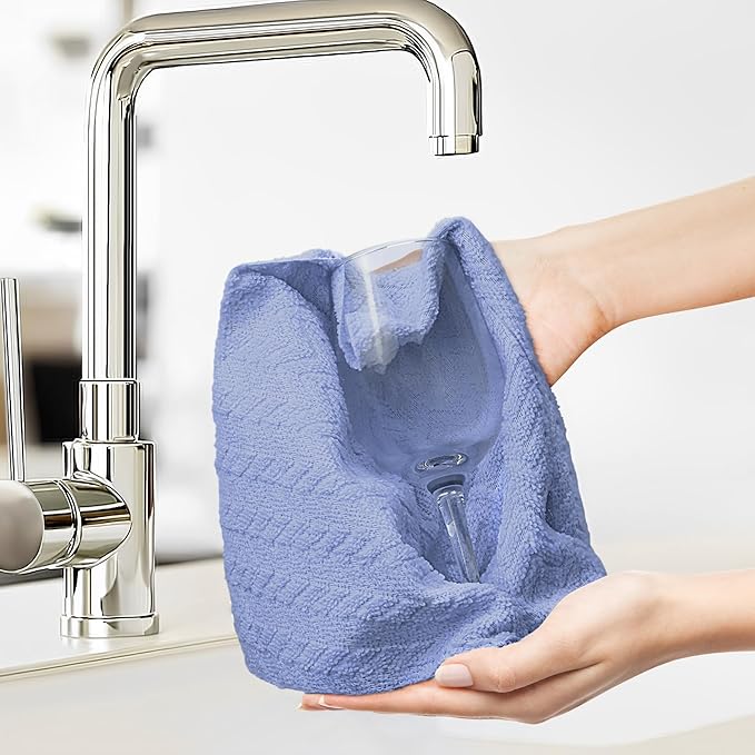 LIVOS Microfiber Cleaning Cloth Roll - 80 Pack Reusable Paper Towels Microfiber Towels for Cars Super Absorbent Lint Free Cleaning Rags for House Kitchen Window-Light Purple 11.5x11.5