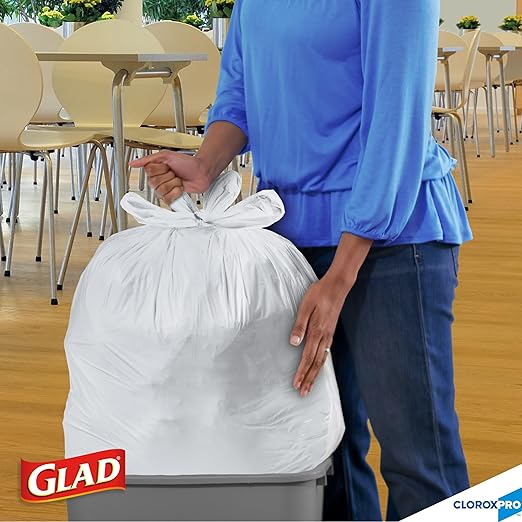 Glad CloroxPro Quick-Tie Tall Kitchen Trash Bags 13 Gallon 200 Count Package May Vary