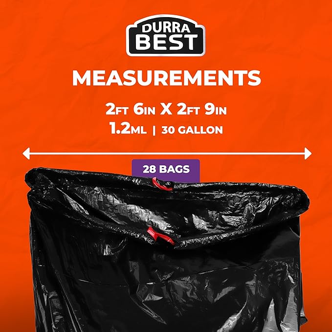 Drawstring trash bags Ultimate Mix Pack - 13 Gal (90ct) 18 Gal (36ct) 30 Gal (28ct)
