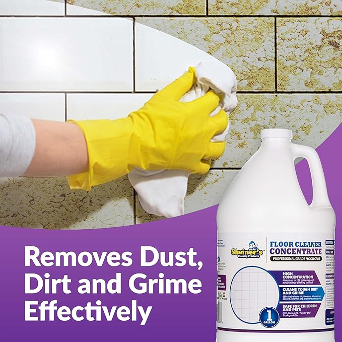 Sheiner's Multipurpose Cleaner Concentrate No-Rinse Floor Cleaner for Mopping &amp Floor Degreaser for Home Safe for Kids &amp Pets Non-Toxic Lavender Scent All Purpose Cleaner Supplies1-Gallon.