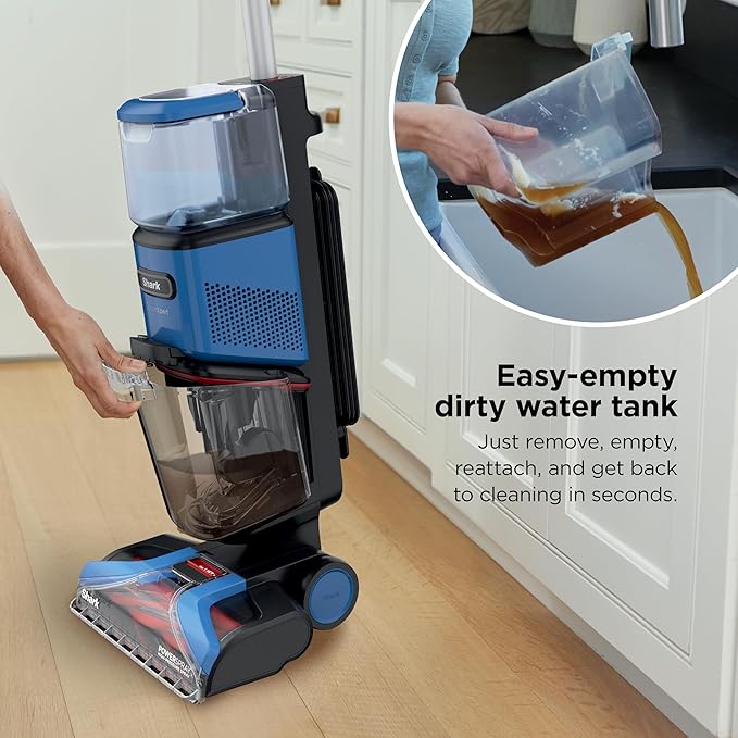 Shark CarpetXpert Upright Carpet &amp Area Rug Cleaner Perfect for Pets Lightweight &amp Powerful Dirt Grime &amp Odor Removal Carpet Shampooer Cleaning Solution Blue EX121BRN