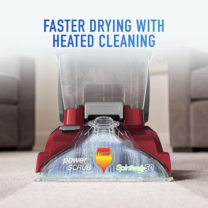 Hoover PowerScrub Deluxe Carpet Cleaner Machine for Carpet and Upholstery Deep Cleaning Carpet Shampooer Machine with Multi-Purpose Tools Pair with Hoover Carpet Cleaner Solution