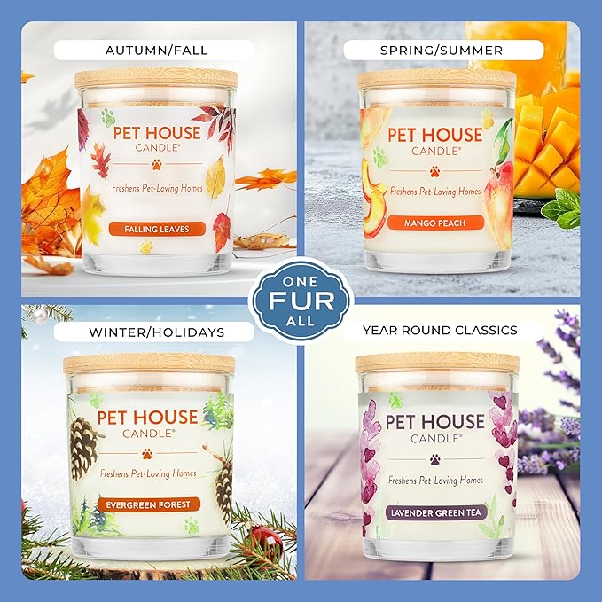 Pet House Candles Plant Based Cookie Scented Candle Clean Burning Long Lasting for Home Sugar Cookies