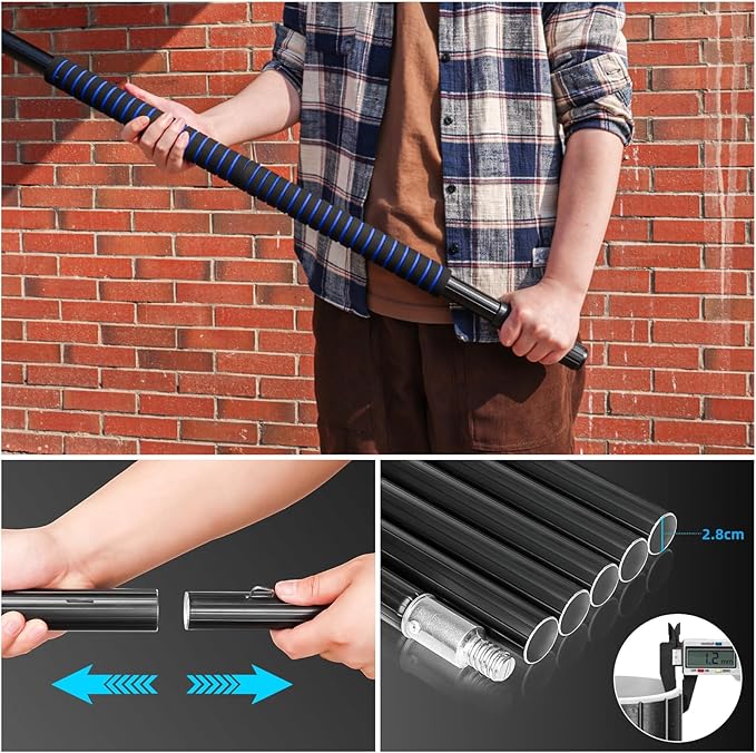 26FT Window Cleaning Brush Kit 4-26ft Adjustable Water Fed Pole Kit Solar Panel Cleaning Brush and Pole Window Roof Solar Panel Washing Cleaner Equipment Kit