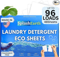 Fragrance-Free Laundry Detergent Sheets – 96 Loads Hypoallergenic Plastic-Free &amp Eco-Friendly Made in USA Safe for Sensitive Skin HE Washer Compatible Unscented Laundry Strips