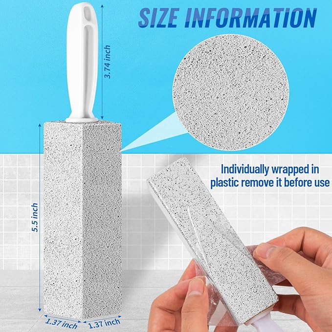 Pumice Stone for Toilet Cleaning 9Pcs Gray Pumice Stone Toilet Brush for Cleaning Toilet Bathtubs Grill Kitchen Sink