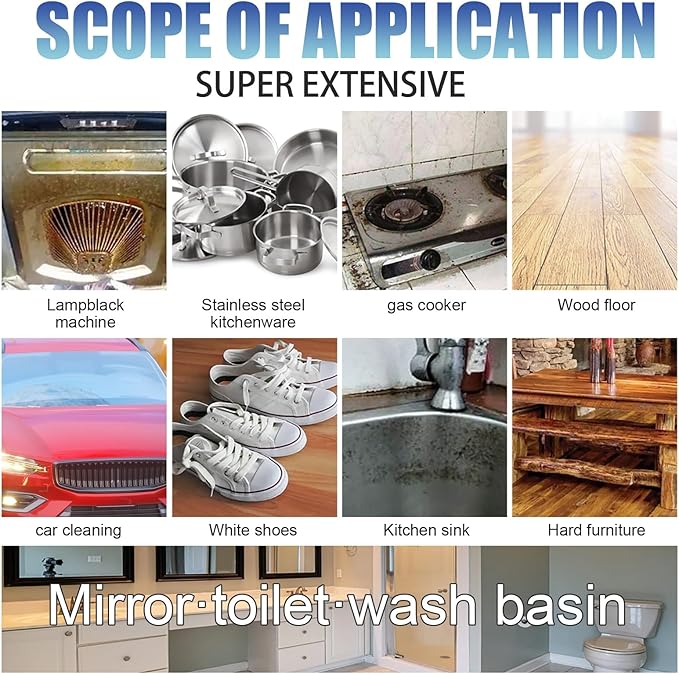 30ml Multipurpose Foam Oil Stain &amp Fabric Cleaner - Deep Cleaning Fast-Acting Gentle &amp Non-Irritating(30PCS)