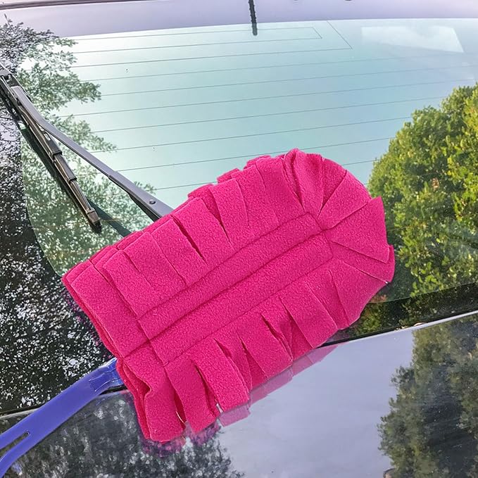 Washable Dust Mop Refill Set 10pcs Fluffy Microfiber Duster Heads with Plastic Handles Reusable Dry and Wet Cleaning Tool for Home Dust Blinds and Shutter Cleaning