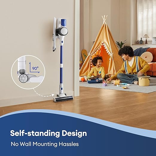 Ultenic U10 Ultra Cordless Stick Vacuum Cleaner 450W Motor 30KPa Suction Max 40mins Runtime Anti-Tangle Brush 1L Dustbin Capacity Stick Vacuum for Home Pet Hair Hardwood Floors and Carpets