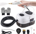 Handheld Steam CleanerSteam Cleaner with Smart Touch Screen High Pressure Steamer15sec Heat-up Deep Cleaning Steamer(White) for KitchenBathroomFurnitureCarGroutTile and More