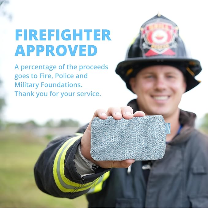 Grill Rescue Heavy Duty Kitchen Sponge - Lasts 20x Longer Scratch-Free Safe for Non-Stick Cookware - Cut Resistant Versatile Household Bathroom &amp Outdoor Cleaning Supplies (5 Blue)