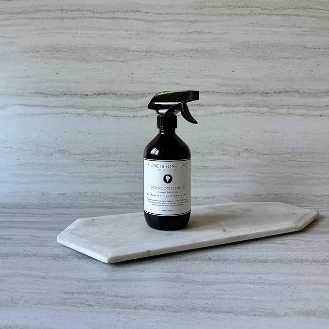 Murchison-Hume Powerful Plant-based Multi-Surface Bathroom Cleaner Spray for Basins Tubs Tiles and Toilets. Eliminates Odor 17oz and 3.4 Oz Concentrate Bundle Australian White Grapefruit