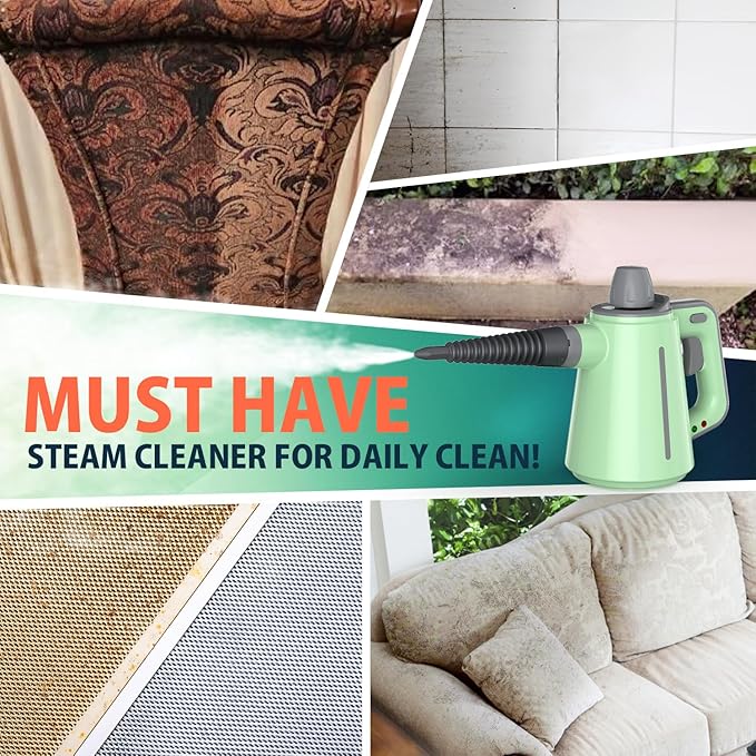 Handheld Steam Cleaner &amp 3 Pack Ironing Brush Clothes