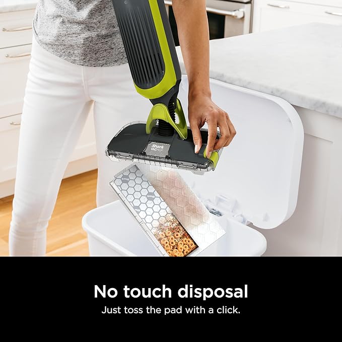 Shark VACMOP Cordless Hard Floor Vacuum Mop Includes 2 Disposable VACMOP Pads and a 12oz VACMOP Solution Charcoal Gray VM180