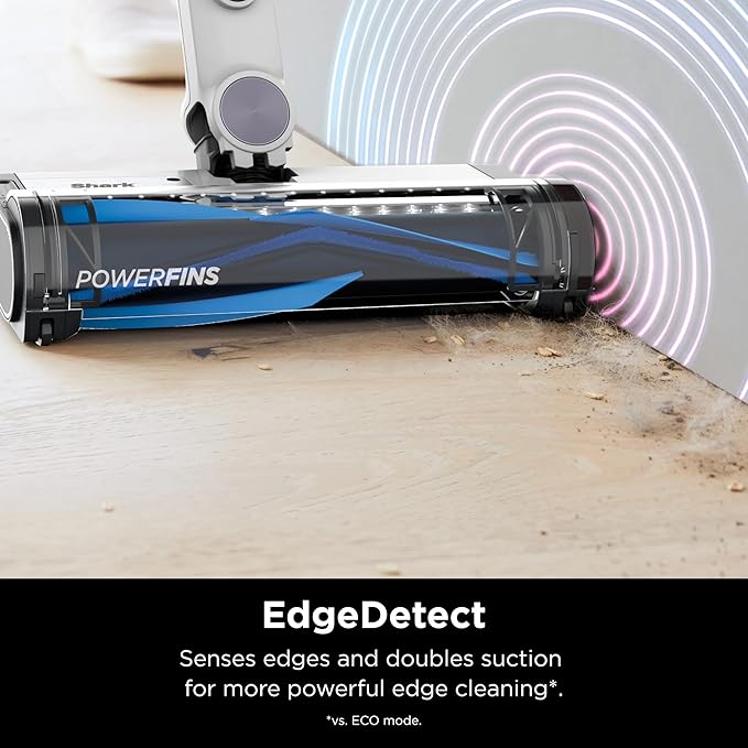 Shark IW3120 Detect Pro - Lightweight Cordless Vacuum with HEPA Filter Portable Handheld Charging Dock Auto-Empty System Crevice Tool Ideal Stick Vacuum for Pet Hair White/Ash Purple (Renewed)