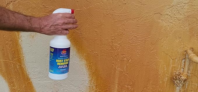 Force 5 SHIPN'SHORE Rust Stain Remover Instant Hull Cleaner Vinyl Fabric Metal &amp Painted Surfaces - Removes Sprinkler Stains from Walls and Fences Instantly.