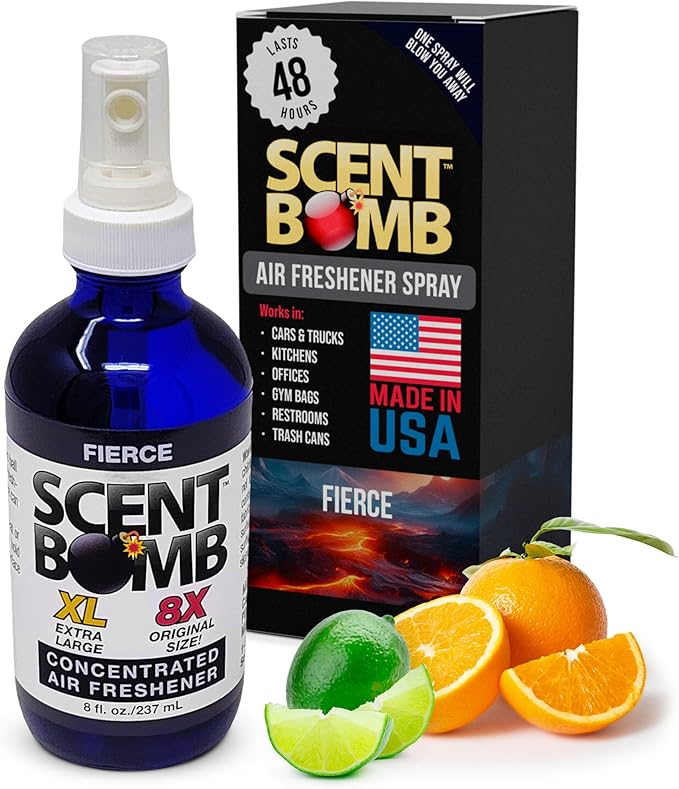 Scent Bomb Air Freshener Spray Long-Lasting Odor Eliminator for Home &amp Car Effective Deodorizer for Kitchen Bathroom Fresh Room Spray &amp Smell Neutralizer Fierce Scent