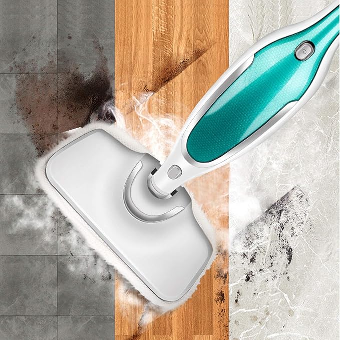 Multifunctional Electronic Mop 1200W Handheld Steamer Floor Mop And Carpet Cleaning Machine Used for Living Room Bedroom Dining Room Carpet Green