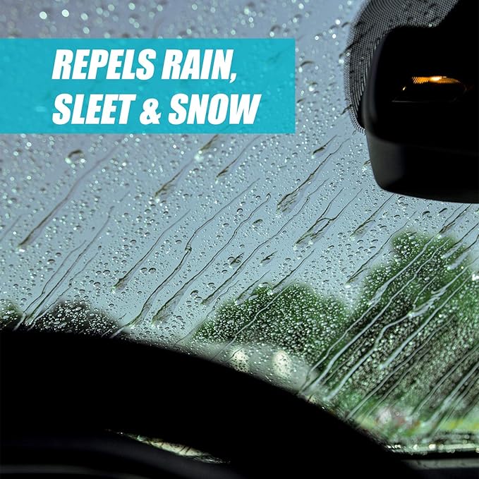 Invisible Glass 92184-4PK Glass Cleaner + Rain Repellent 2-in-1 Windshield and Window Spray Cleans Auto Glass Repels Rain Sleet Snow Improves Wet Weather Visibility – 22 fl oz (Pack of 4)