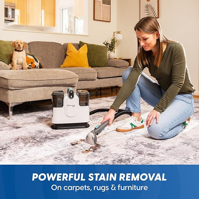 Vacmaster 600 Series 24V Cordless Portable Carpet &amp Upholstery Spot Cleaner Machine 16Kpa Power Suction with Hose Cleaning Tool and Versatile Tools for Pets Area Rugs &amp Couches – DSCC2401 0