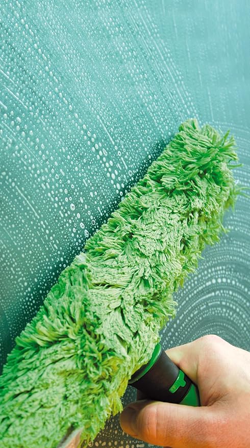 Unger Commercial 14 Micro StripWasher® Sleeve – High-Absorption Microfiber with Integrated Scrub Pad for Streak-Free Window Cleaning NS350