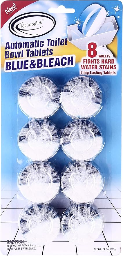 Air Jungles Bathroom Freshness Essentials Bundle :Toilet Bowl Cleaner Tablets Lavender Odor Eliminator Spray &amp Flushable Wipes (300 Count)