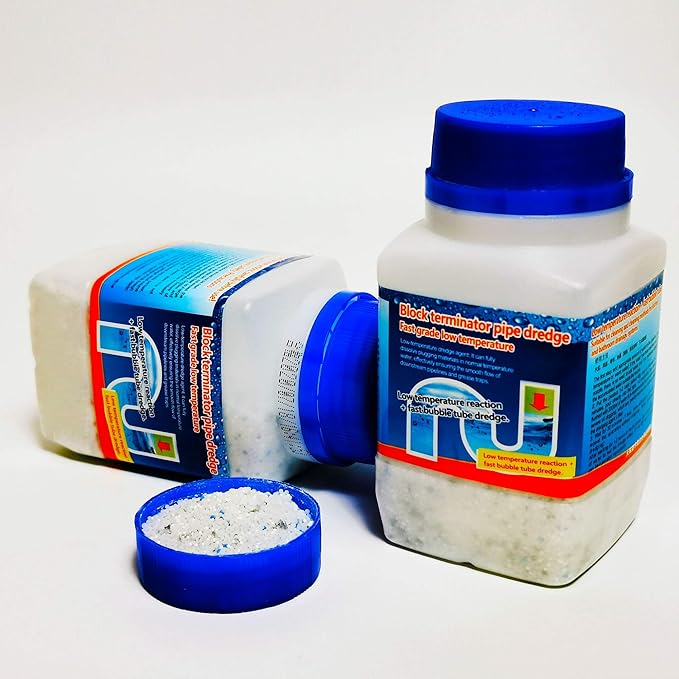 Pipe Dredge Deodorant Quick Foaming Bubble Bombs Toilet Pipe Cleaners Strength Pipe Dredge Powder for Kitchen Bathroom Sink and Drain