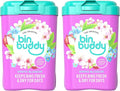 Bin Buddy Spring Blossom Pack of 2 - Leaves Your Bin Fresh and Smelling Great – Suitable for Indoor Kitchen Bathroom Compost Food Waste and Outdoor Wheelie Bins