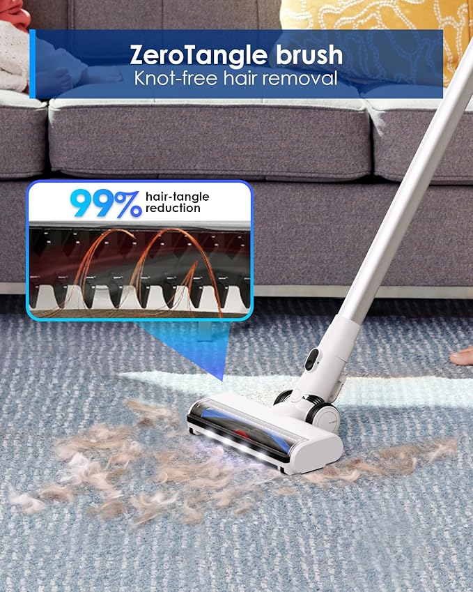 Tineco Floor ONE Switch S7 Wet Dry Vacuum Cleaner Smart Floor Washer Multi-Function Self-Cleaning Extended Battery Lifespan 65Min Runtime ZeroTangle Brush Dual-Edge Cleaning Whole-House Cleaning