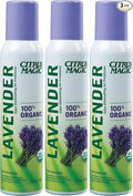 Citrus Magic Organic Natural Odor Eliminating Air Freshener Spray Lavender Eucalyptus 3-Ounce Pack of 3