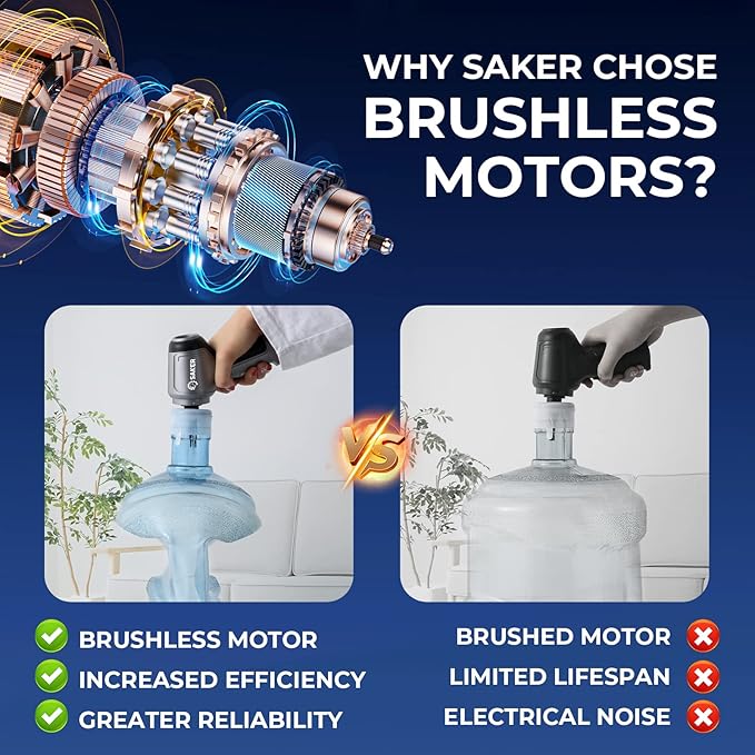 Saker Car Vacuum Portable Cordless 15000PA3 in 1 Handheld Vacuum with Brushless Motor for Car Office and Home Cleaning Blue HL107B