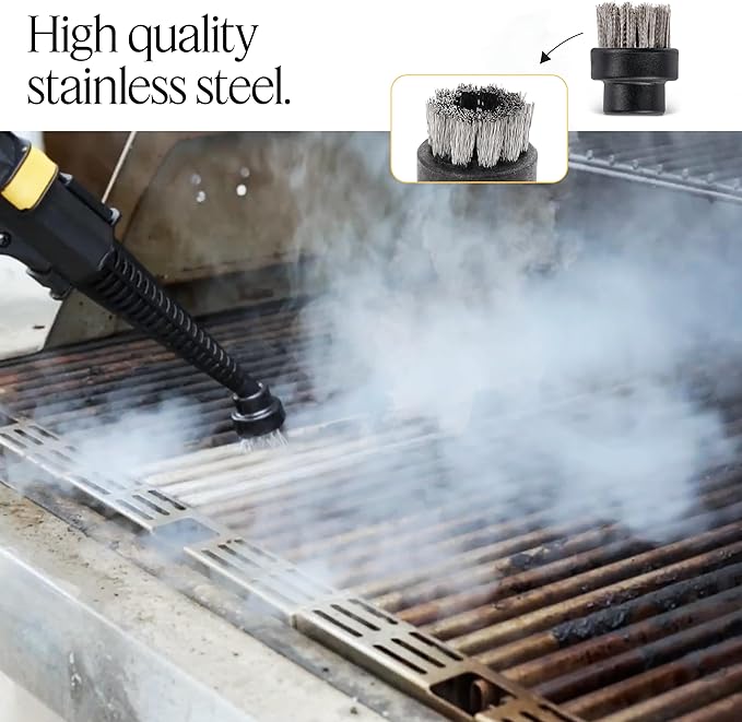Dupray Small Stainless Steel Brushes - Ultimate Heavy-Duty Cleaning Accessories for Dupray Steam Cleaners Pack of 10